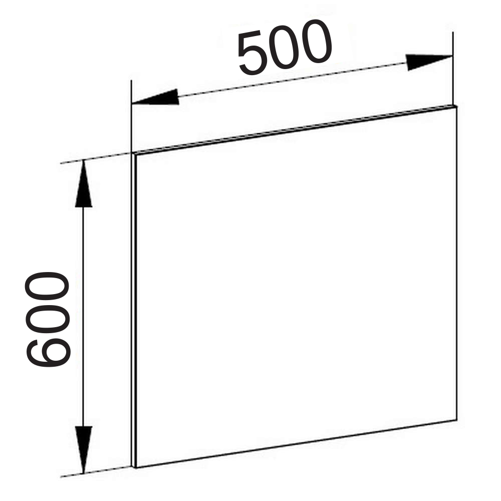 Mereo Zrcadlo 50x60x2 cm