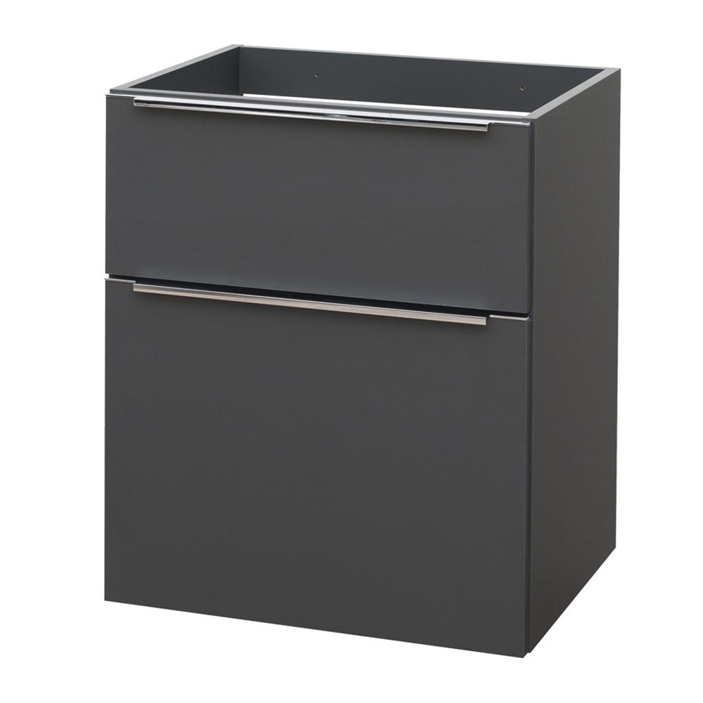 MEREO Mailo, koupelnová skříňka 61 cm, antracit, chrom madlo (CN530S)