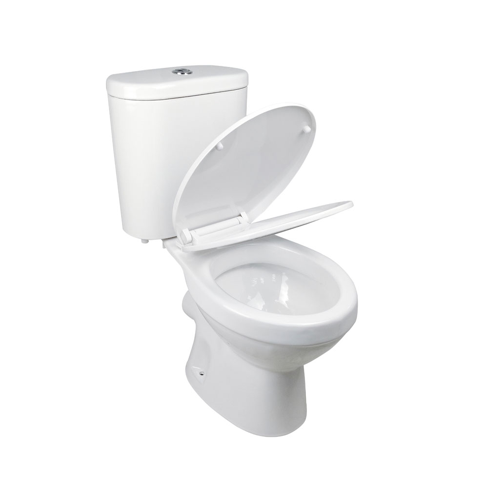 Mereo WC kombi, RIMLESS, zadní odpad s armaturou