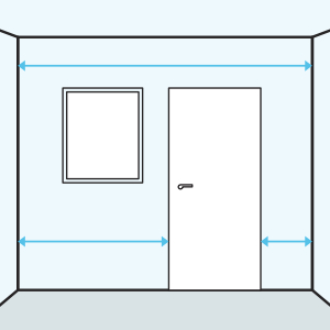 Šírka, dĺžka a výška miestnosti