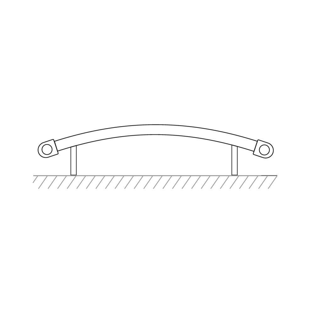 MEREO Otopný žebřík oblý 450x1690 mm, bílý, elektrický (MT33E)