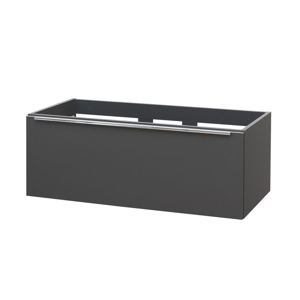 MEREO Mailo, koupelnová skříňka 101 cm, antracit, chrom madlo (CN537S)
