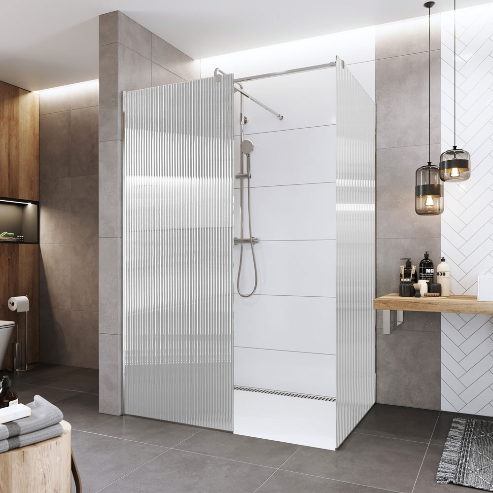 MEREO Sprchová stěna WALK IN, Novea, 70 x 200 cm, chrom ALU, sklo Line (CK10600HL)