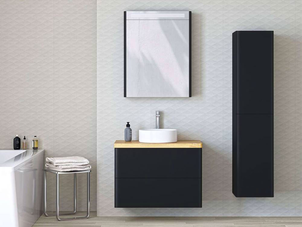 Mereo Siena, koupelnová skříňka 100 cm, černá mat