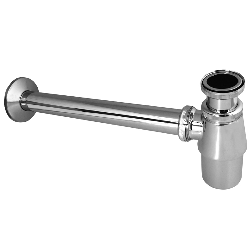 Mereo Sifon umyvadlový, celokovový s převlečnou maticí, pochromovaná mosaz, 5/4"x ø 32 mm