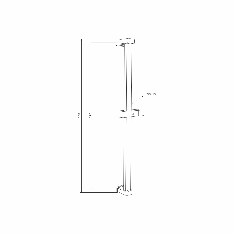 MEREO Sprchová sada s  podomítkovou  baterií - 3-cestná - hranatý kryt (CB60157C1N)