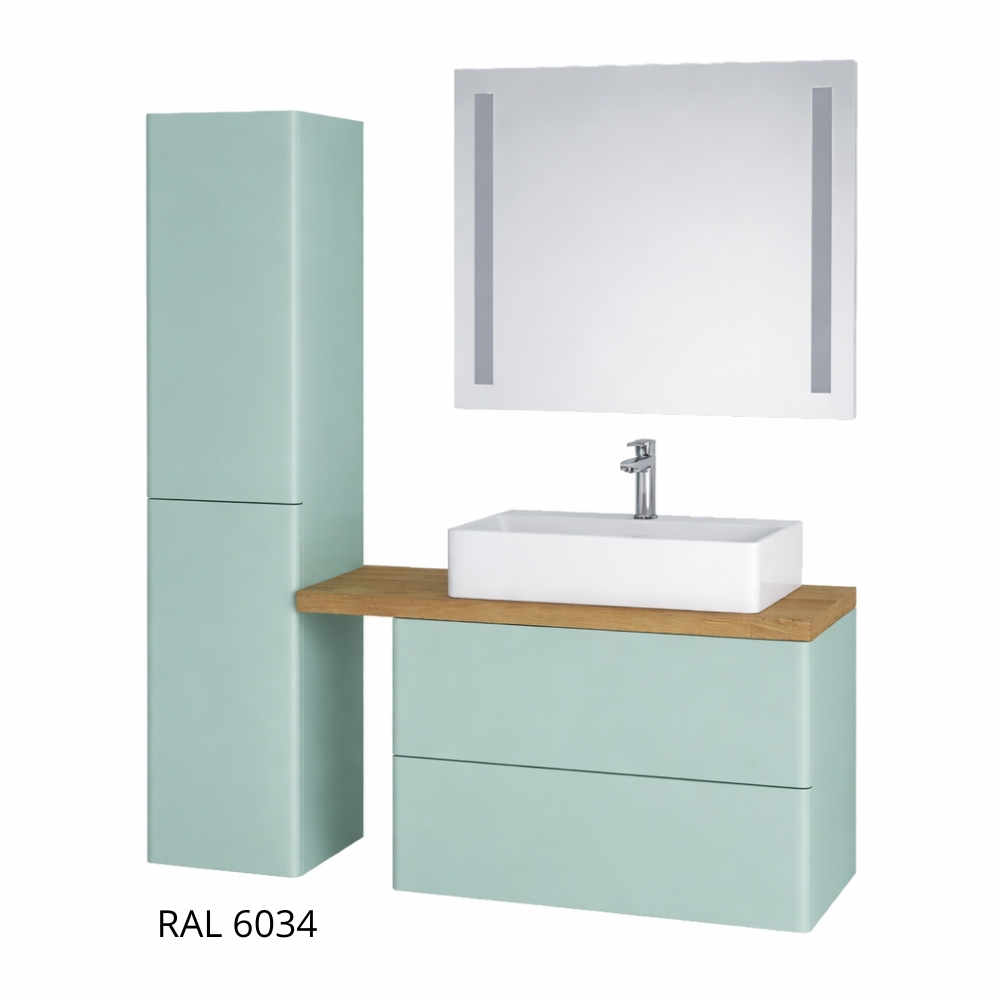 Mereo Siena, koupelnová galerka 64 cm, zrcadlová skříňka, multicolor - RAL lesk