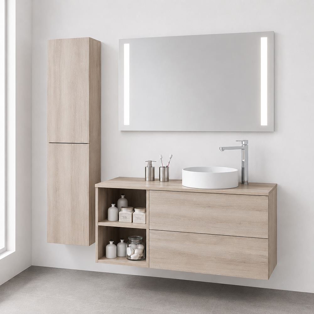Mereo Aira, koupelnová skříňka 60 cm, dub Kronberg (CN720SN)