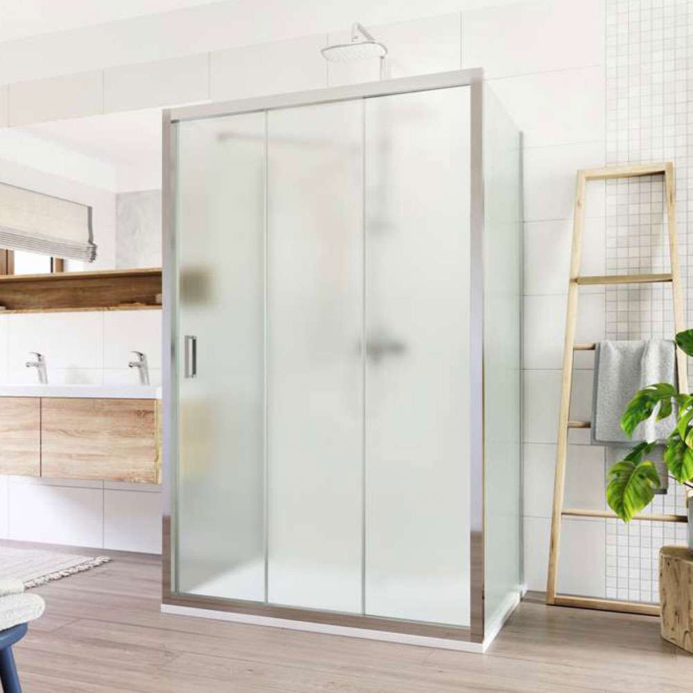 Mereo Sprchový kout, LIMA, čtverec, 100x100x100x190 cm, chrom ALU, sklo Point