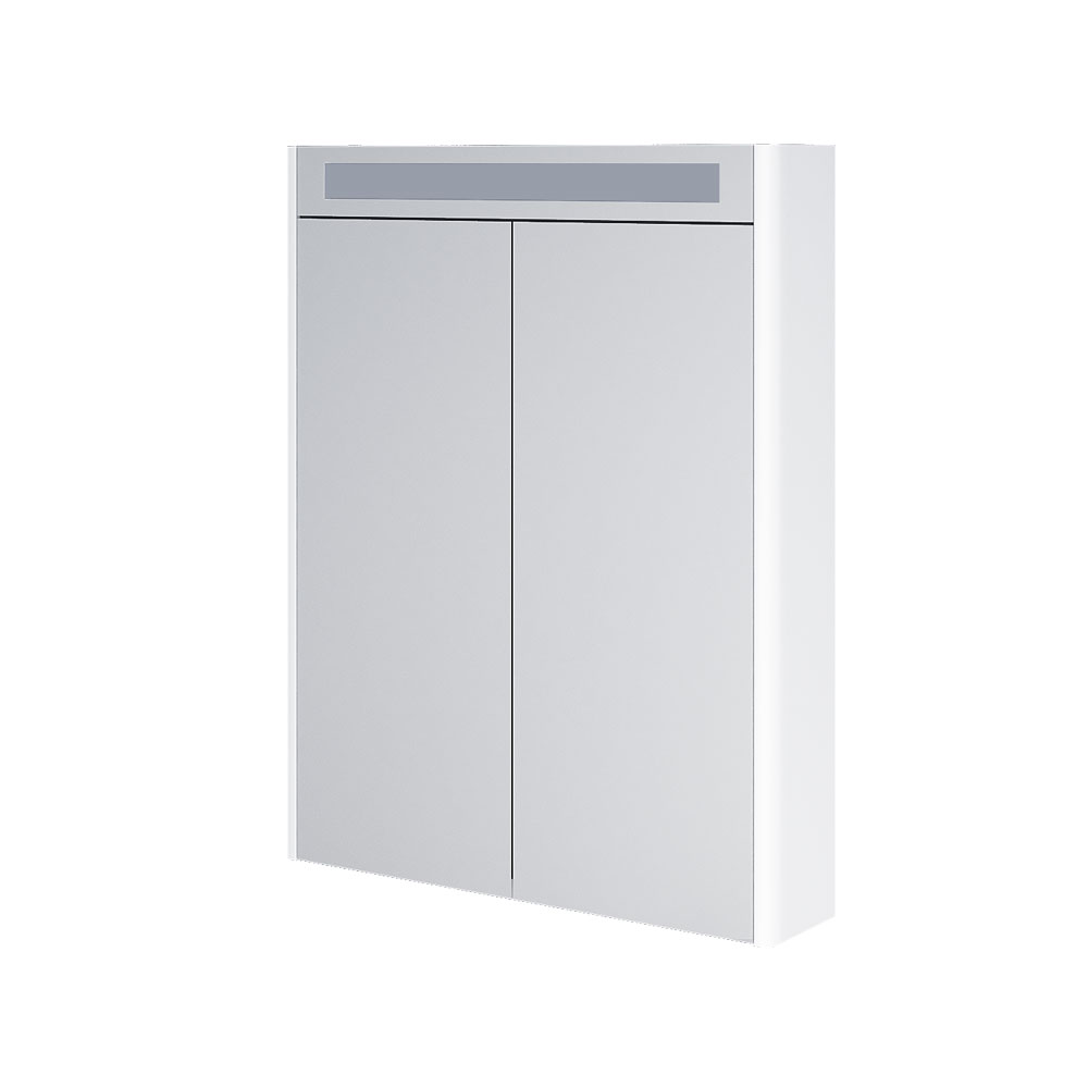 MEREO Siena, koupelnová galerka 64 cm, zrcadlová skříňka, bílá lesk (CN416GB)