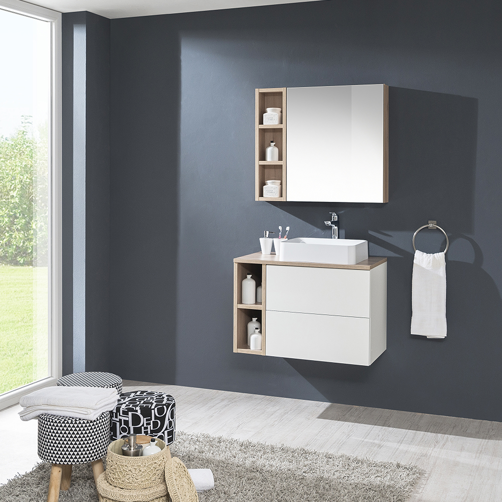Mereo Aira, Mailo, Opto, Bino, Vigo koupelnová galerka 60 cm, zrcadlová skříňka, bílá