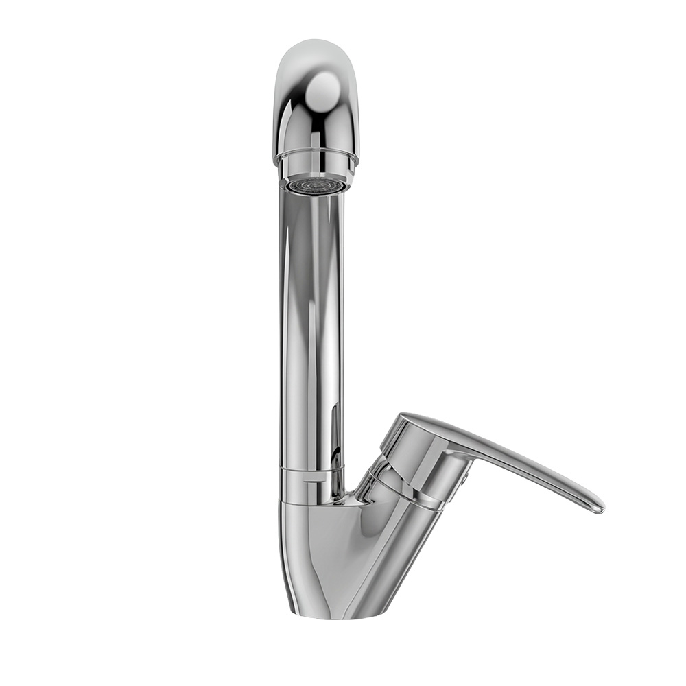 Mereo Dřezová stojánková mimoúrovňová baterie, Pego s ramínkem nad pákou, výška 240 mm, chrom (CB20103P)