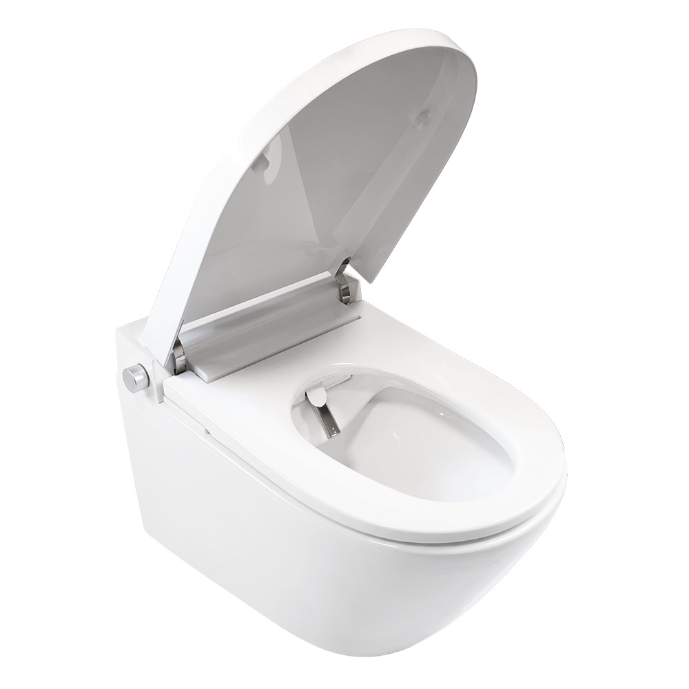 Mereo WC s integrovaným elektronickým bidetem, RIMLESS, 592x380x430 cm, keramické, vč. sedátka (VSD110S2)
