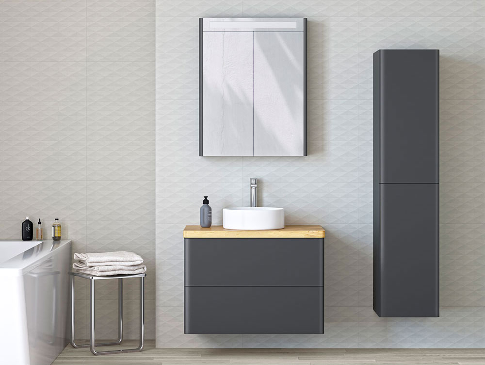 Mereo Siena, koupelnová galerka 64 cm, zrcadlová skříňka, multicolor - RAL mat