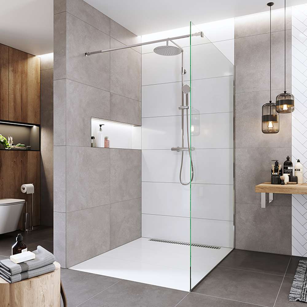 MEREO Sprchová stěna WALK IN, Novea, 70 x 200 cm, chrom ALU, sklo Čiré (CK10600H)