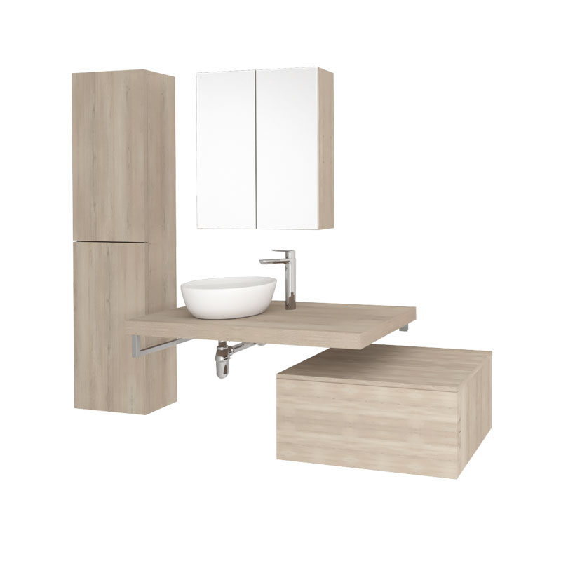 MEREO Umyvadlo na desku bez přepadu, 465x375x115 mm, kulaté, keramické - pro zaslání balíkem (UC473812OP)