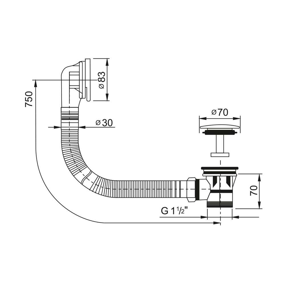 KLUM Vanový automat clic-clac, kov /kov (PR6011C)