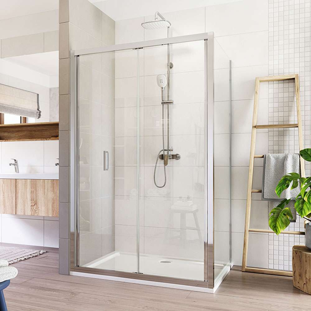 Mereo Sprchový kout, LIMA, obdélník, 100x80x190 cm, chrom ALU, sklo čiré
