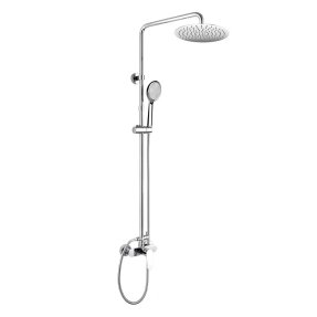 Mereo Viana sprchová batéria s hlavovou guľatou slim sprchou ø 250 mm, nerez