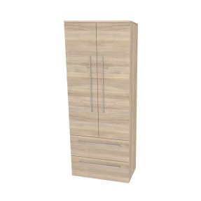 Mereo Bino, kúpeľňová skrinka vysoká 163 cm, dvojitá, Multidecor, Blonde Liberty Elm