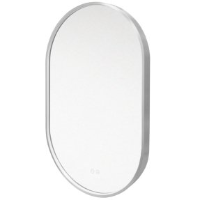 Mereo Zrkadlo oválne 50x80 cm, LED osvetlenie