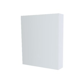Mereo Kúpeľňová zrkadlová skrinka 60 cm, galerka, 1x dvierka ľavá, Multidecor, Biela Arctic