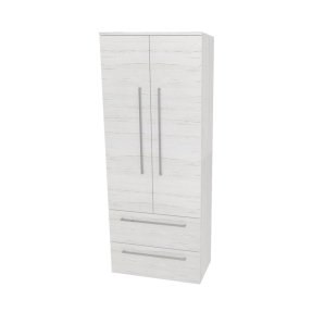 Mereo Bino, kúpeľňová skrinka vysoká 163 cm, dvojitá, Multidecor, Pino Aurélio