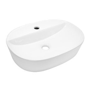 Mereo Umývadlo na dosku bez prepadu, 505x385x120 mm, keramické