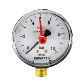 Klum Tlakomer 63 mm, 0 - 10bar, spodný vývod 1/4"