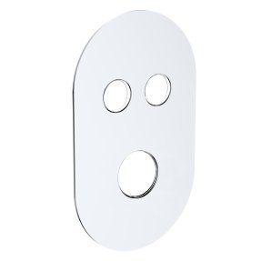 Mereo Kryt oválný pre 2-cestnú podomietkovú termostatickú batériu, 120 * 200 mm