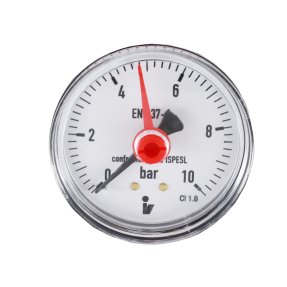 Klum Tlakomer 50 mm, 0 - 10bar, zadný vývod 1/4"