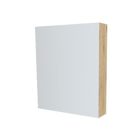 Mereo Kúpeľňová zrkadlová skrinka 60 cm, galerka, 1x dvierka ľavá, Multidecor, Dub San remo sand