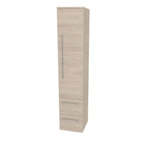 Mereo Bino, kúpeľňová skrinka vysoká 163 cm, pravá, Multidecor, Light Rock Hickory
