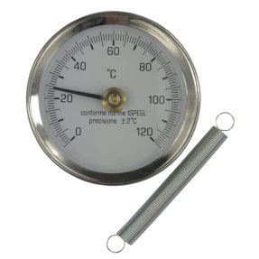 Klum Bimetalový teplomer príložný DN 63, 0 - 120 °C