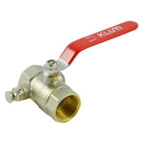 Klum Kohút guľový kovaný, s odvodnením, voda, FxF, 5/4 "