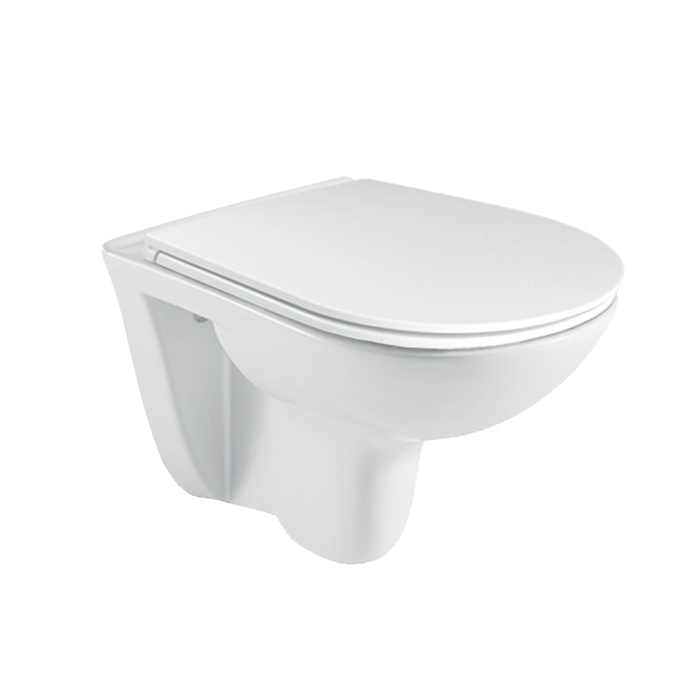 Mereo WC závesné, RIMLESS, 530x355x360, keramické, vr. sedátka CSS124 :: mereo.sk