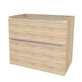 Mereo Mailo, kúpeľňová skrinka 81 cm, chróm madlo, Multidecor, Dub Bardolino