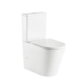 Mereo WC kombi, vyvýšené, vario odpad, kapotované, Smart Flush RIMLESS, keramické, vr. sedátka