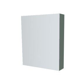 Mereo Kúpeľňová zrkadlová skrinka 60 cm, galerka, 1x dvierka ľavá, Multidecor, Zelená Verde