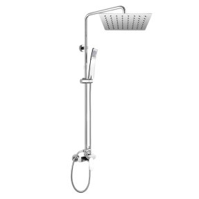 Mereo Viana sprchová batéria s hlavovou hranatou slim sprchou 300x300 mm, nerez