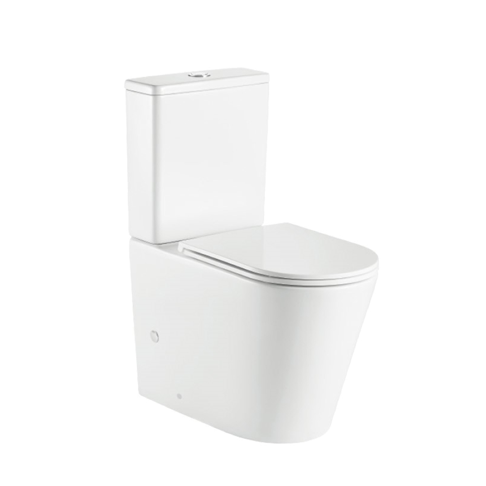 Mereo WC kombi, vyvýšené, vario odpad, kapotované, Smart Flush RIMLESS, keramické vč. sedátka :: b2b.mereo.sk