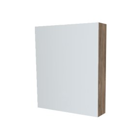 Mereo Kúpeľňová zrkadlová skrinka 60 cm, galerka, 1x dvierka ľavá, Multidecor, Dark Rockford Hic