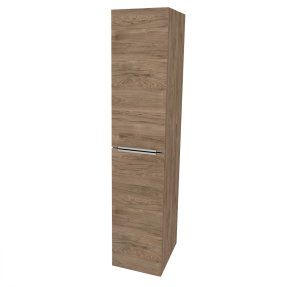 Mereo Mailo, kúpeľňová skrinka vysoká 170 cm, chróm madlo, Multidecor, Dark Rockford Hic