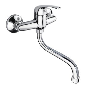 Mereo Drezová nástenná batéria, Lila, 150 mm, s ramienkom rúrkovým ø 18 mm - 300 mm, chróm
