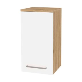 Mereo Bino kúpeľňová skrinka horná 63 cm, ľavá, Multidecor, Jaseň horský