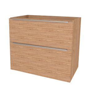 Mereo Mailo, kúpeľňová skrinka 81 cm, chróm madlo, Multidecor, Light Select Walnut