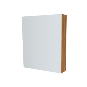 Mereo Kúpeľňová zrkadlová skrinka 60 cm, galerka, 1x dvierka ľavá, Multidecor, Orech Dijon prírodný