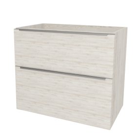 Mereo Mailo, kúpeľňová skrinka 61 cm, chróm madlo, Multidecor, White Loft Pine