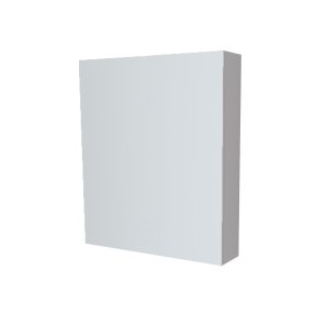 Mereo Kúpeľňová zrkadlová skrinka 60 cm, galerka, 1x dvierka ľavá, Multidecor, Arktická sivá