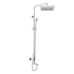Mereo Viana vaňová batéria s tanierovou hranatou slim sprchou 250x250 mm, nerez